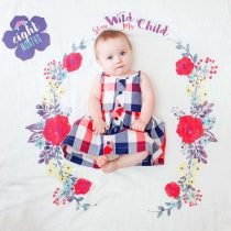Baby’s First Year blanket & cards sets Stay Wild My Child