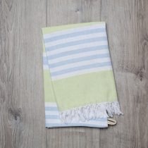 Turkish Towel – Lime Green & Blue