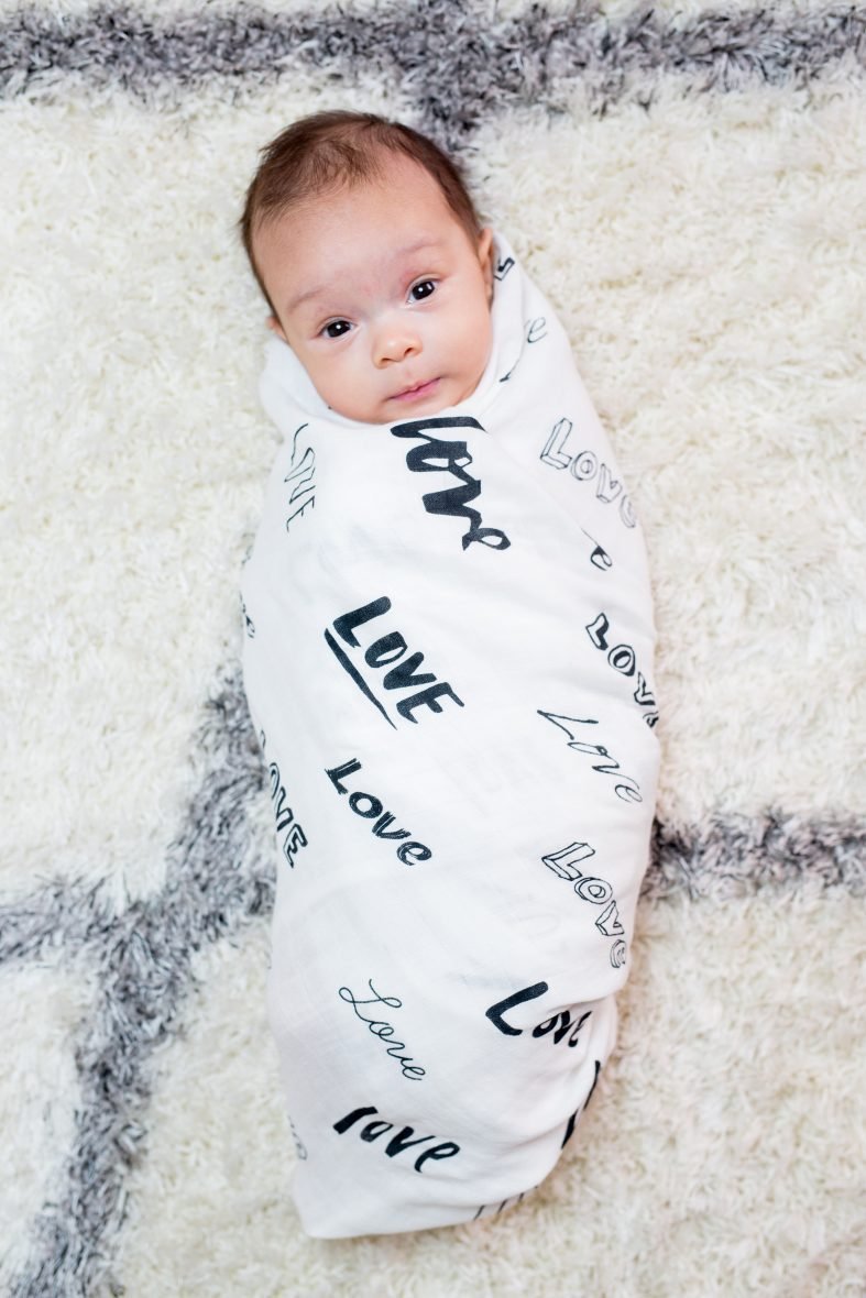 Bamboo Swaddle Blanket – Love